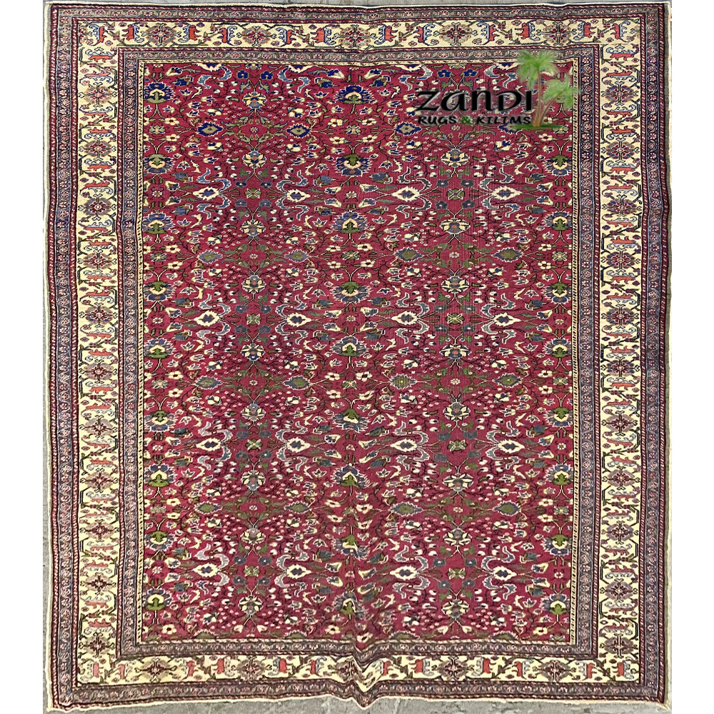 Turkish Hand-Knotted Rug 9'8" x 6'6"